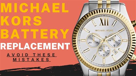 michael kors watch battery removal